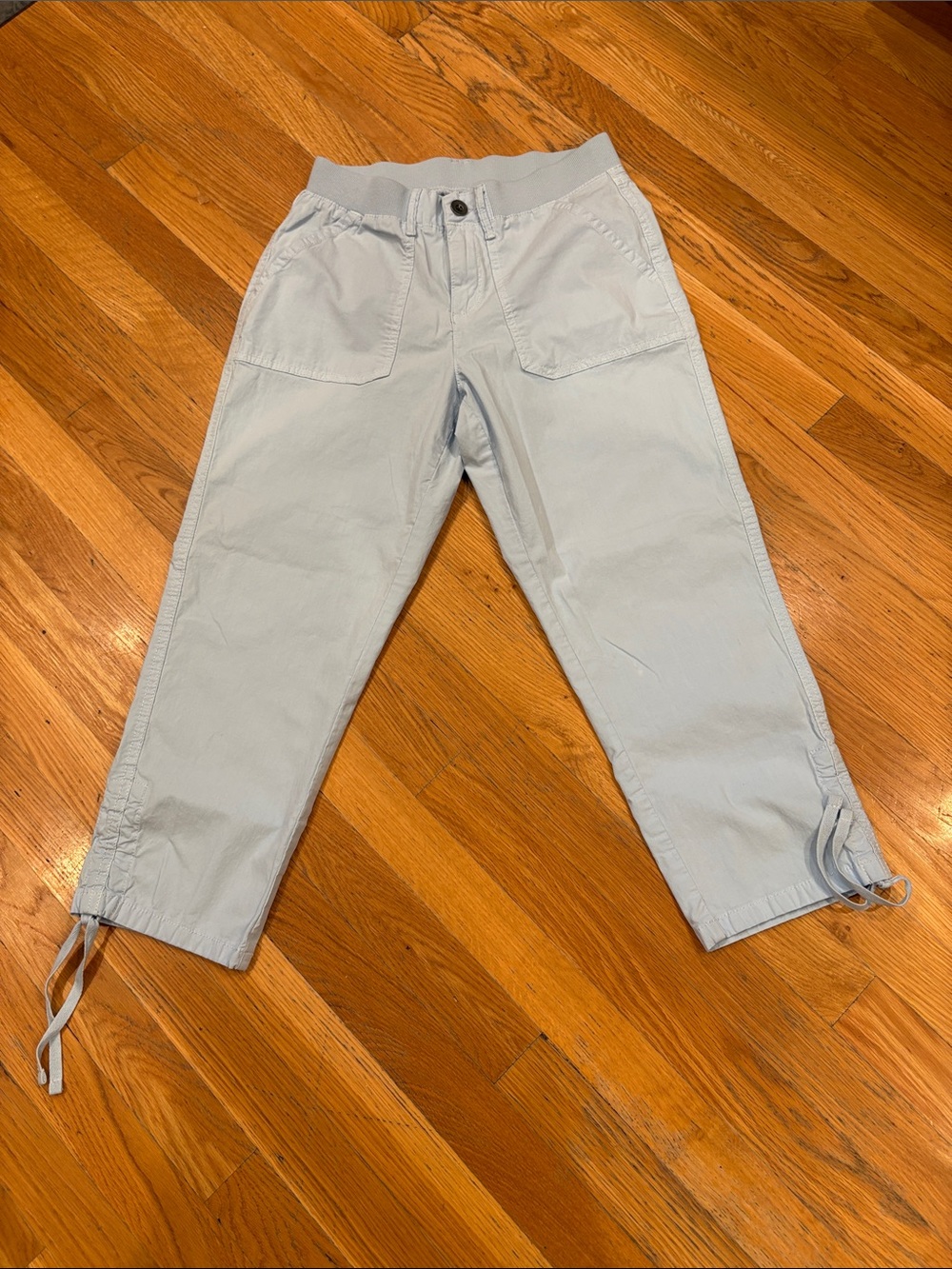 Style & Co. Light Blue Drawstring Hem Capris Brand New